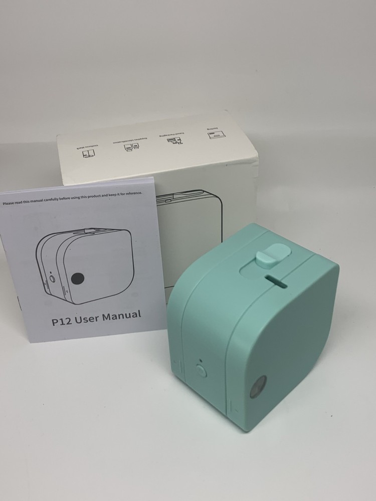 Phomemo P12 Wireless Label Printer Teal Color Bluetooth