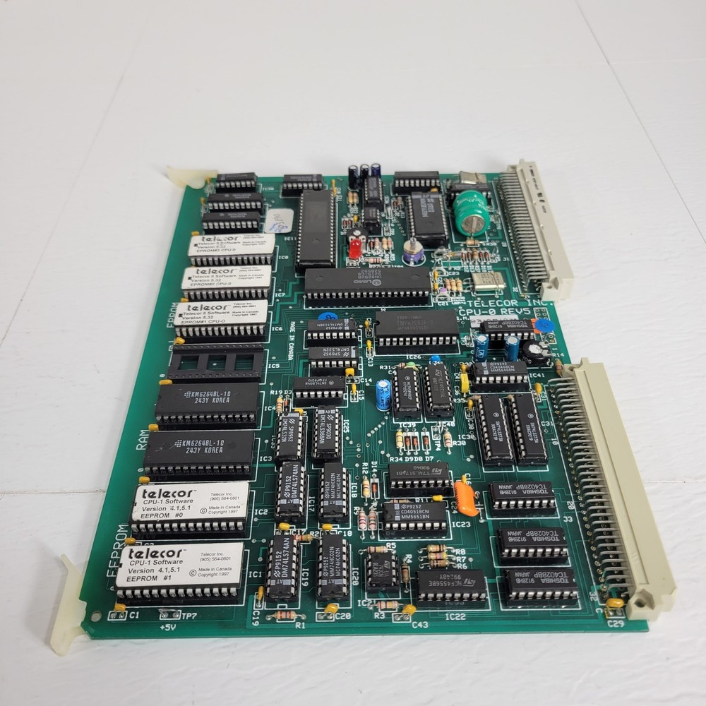 Telecor CPU-0 Rev 5 Plug In Module BCE Computer PCB Control Board