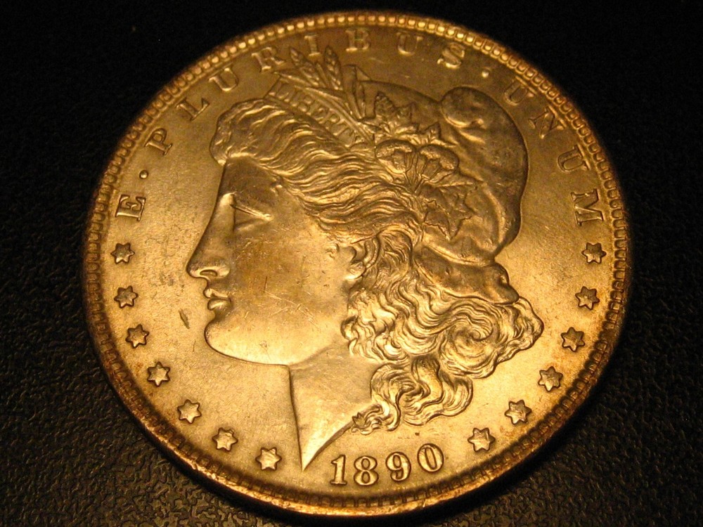 1890-P 90% Silver Morgan Silver Dollar CHOICE BU