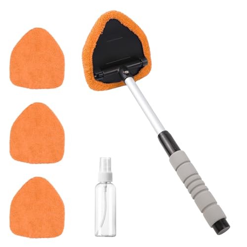 Car Windshield Cleaning Tool, Car Windshield Window Cleaner, Auto Orange