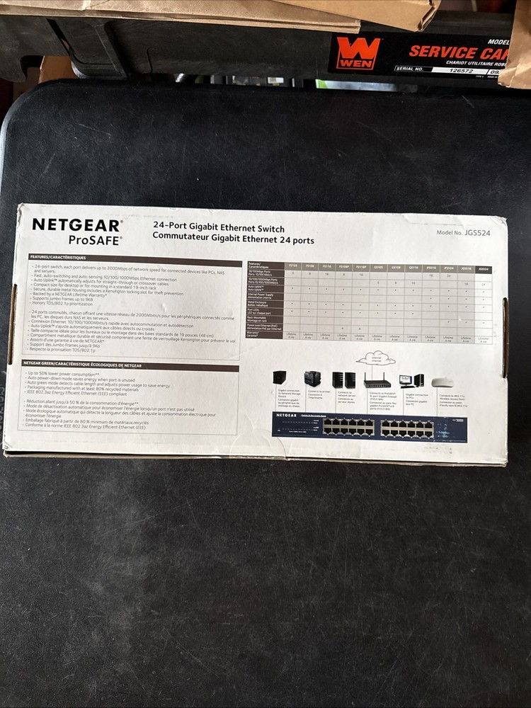 NETGEAR JGS524 ProSafe 24-Ports External Switch