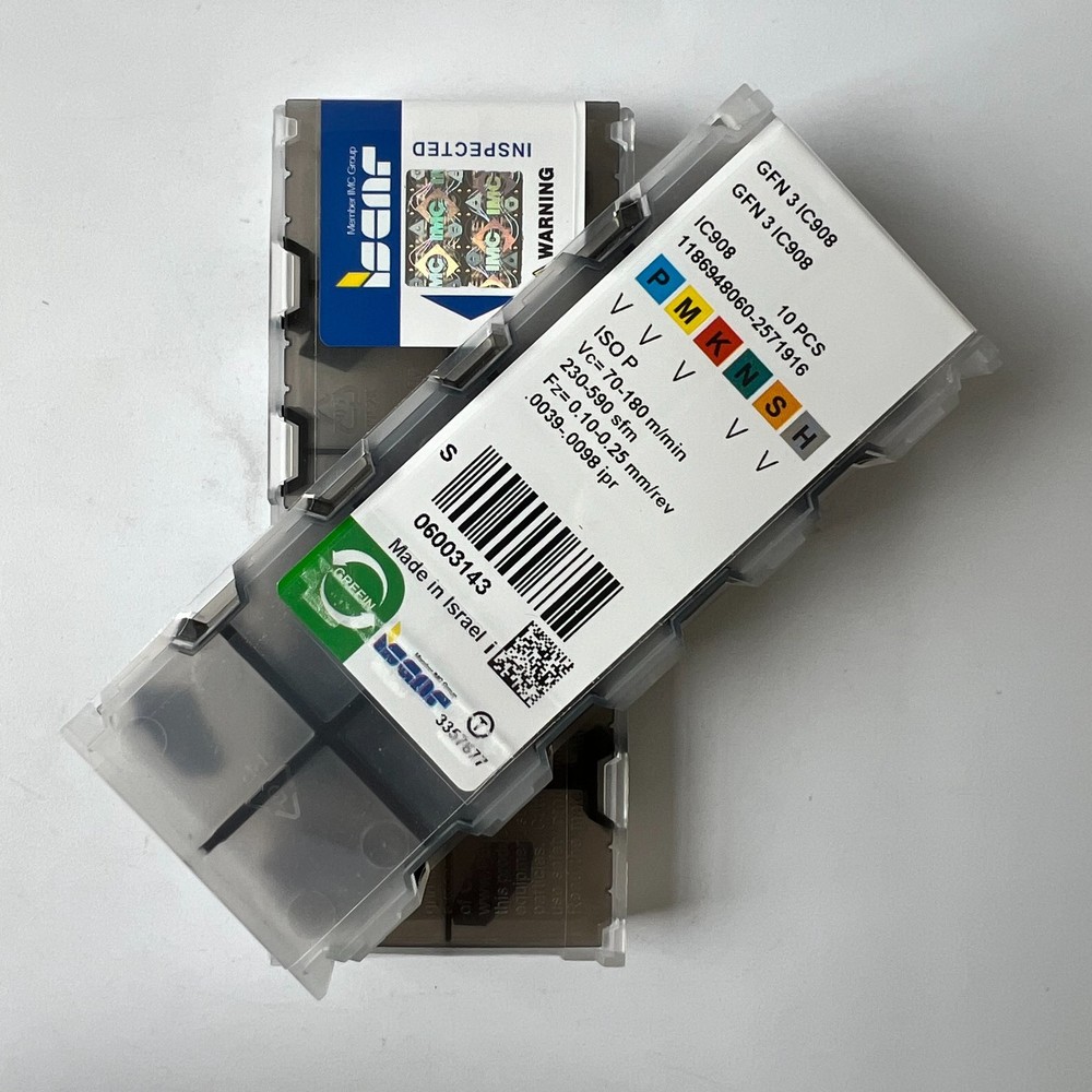10Pcs/BOX Iscar GFN3 IC908