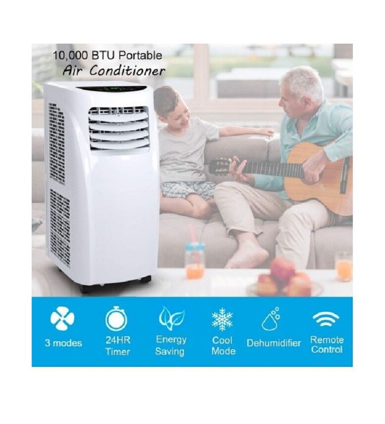 Portable 8000 BTU AC Unit Air Conditioner Dehumidifier Window Kit Programmable