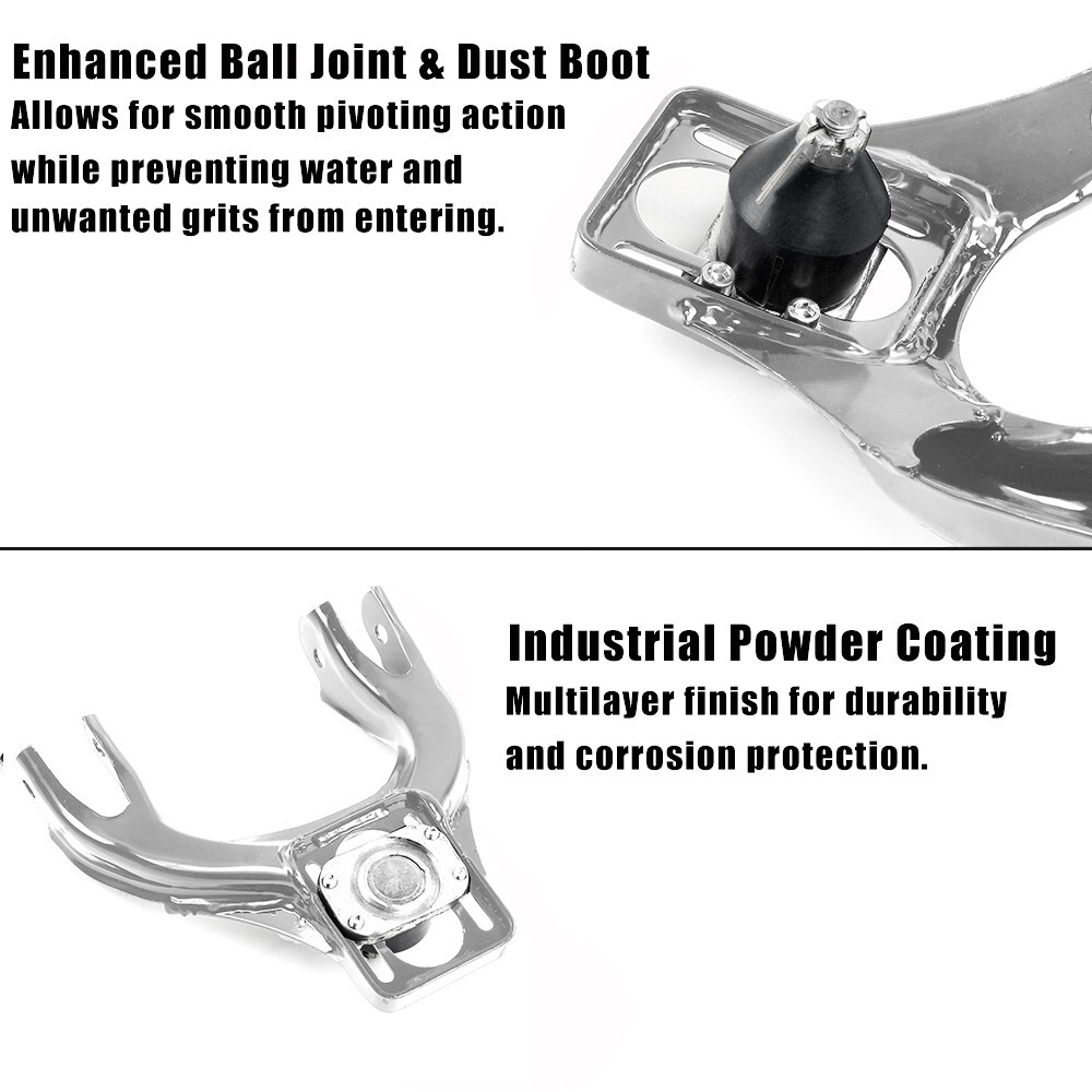 Silver Front Upper Control Arm Adjustable Camber Kit for 92-95 Honda Civic EG EJ