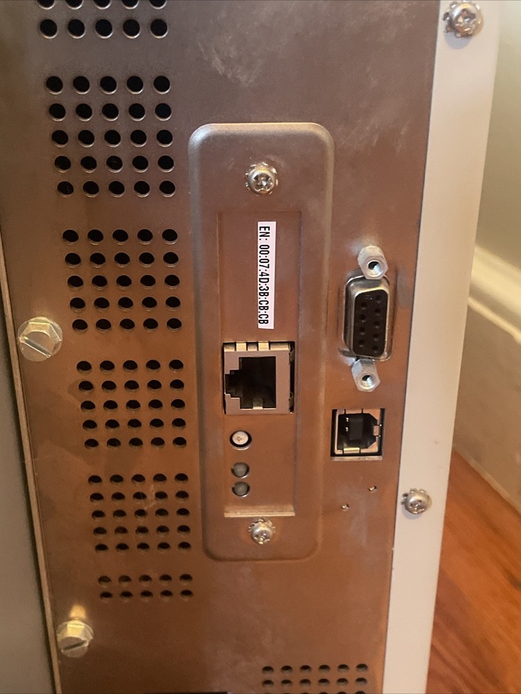 Zebra S4M Direct Thermal Barcode Label Printer LAN Serial USB Tested