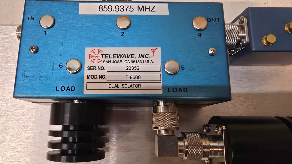 Telewave Dual Isolator w/Low Pass Filter IMD Panel - Used