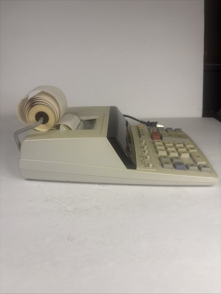 Vintage Sharp EL-1197PII Printing Calculator Tested Working