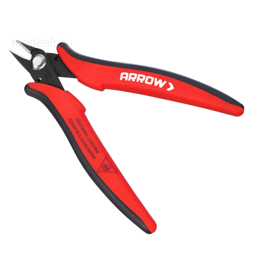 Micro Wire Cutters, 5" Precision Flush Cutters with Streamlined Red