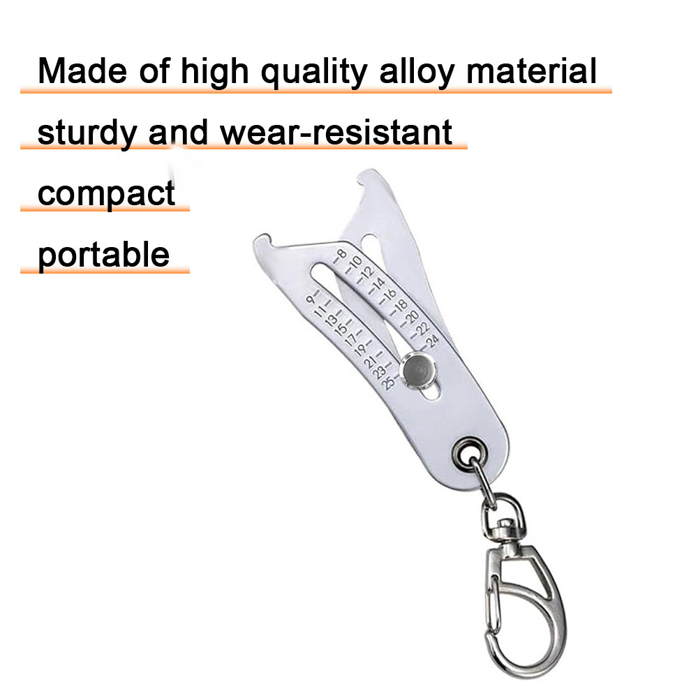 Portable Precise Thread Size Checker Keychain Bolt Size Checker Keychain Manual