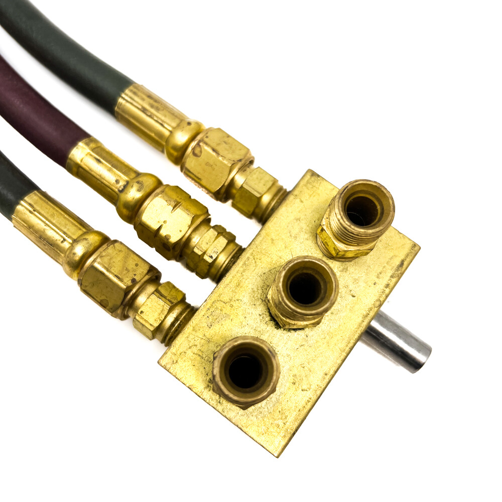 Siameez SRT VEC Welding Hoses w/ 3-Way Solid Brass Elbow Fitting Hub