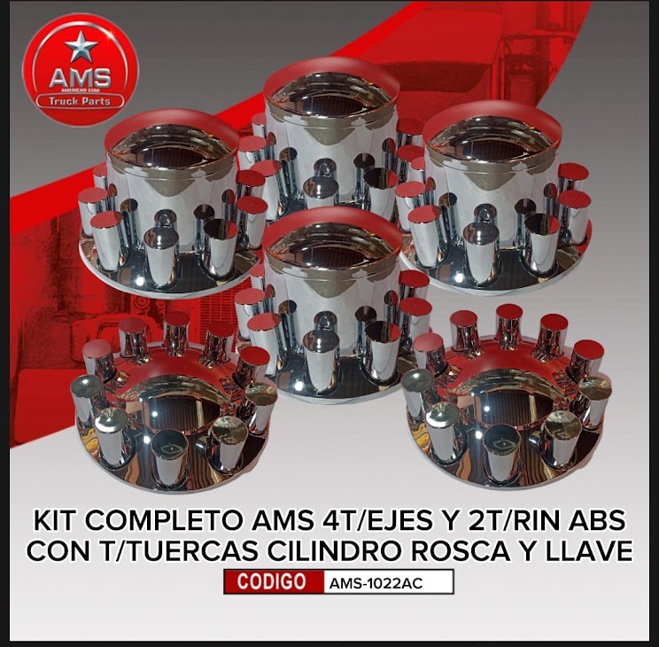 CHROME  AXLE COVER COMBO KIT W/ 33mm NUT COVERS & LUGNUT TOOL (SET)