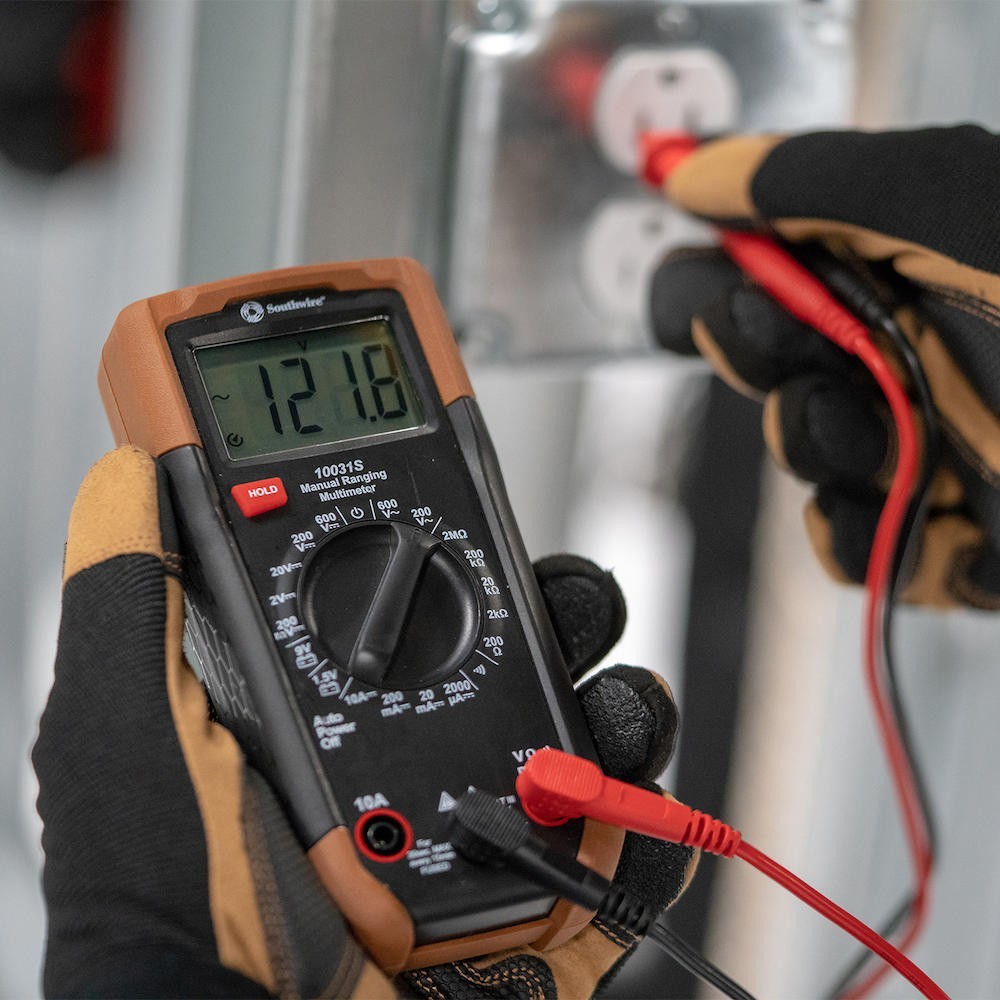 3 Piece Electrical Test Kit Digital Manual Ranging Multimeter LED Indicator