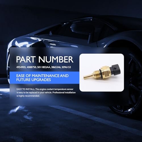 4954905 Engine Coolant Temperature Sensor - Compatible with Dodge Ram 2500