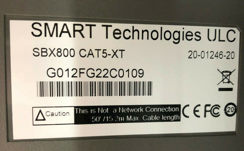 Smart Technologies White Board & Projector - 88 inch Smart Board Including Tray