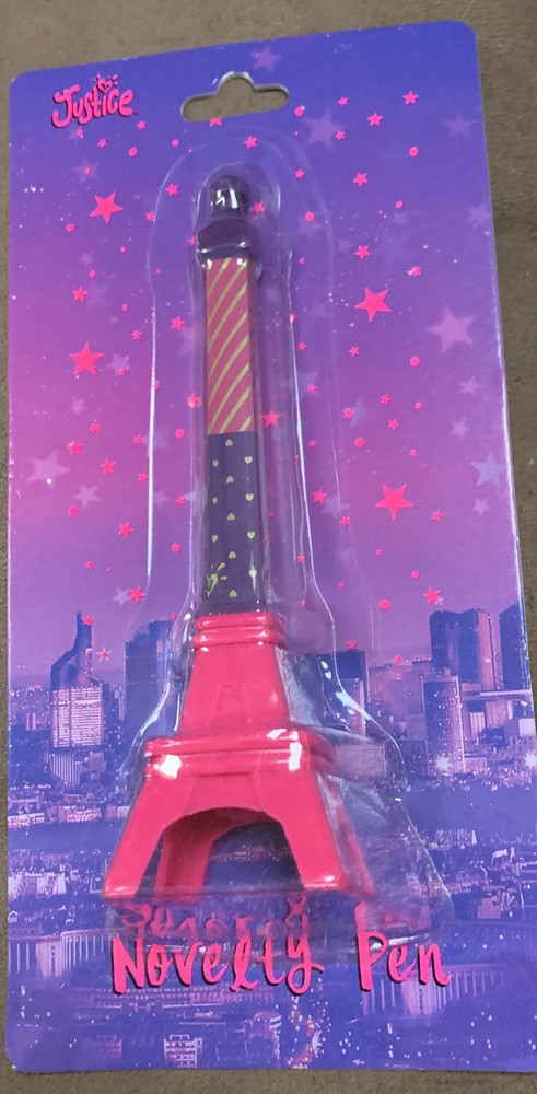JUSTICE EIFFEL TOWER PARIS PEN 5.5” NOVELTY ACCESSORY SUPER CUTE!!