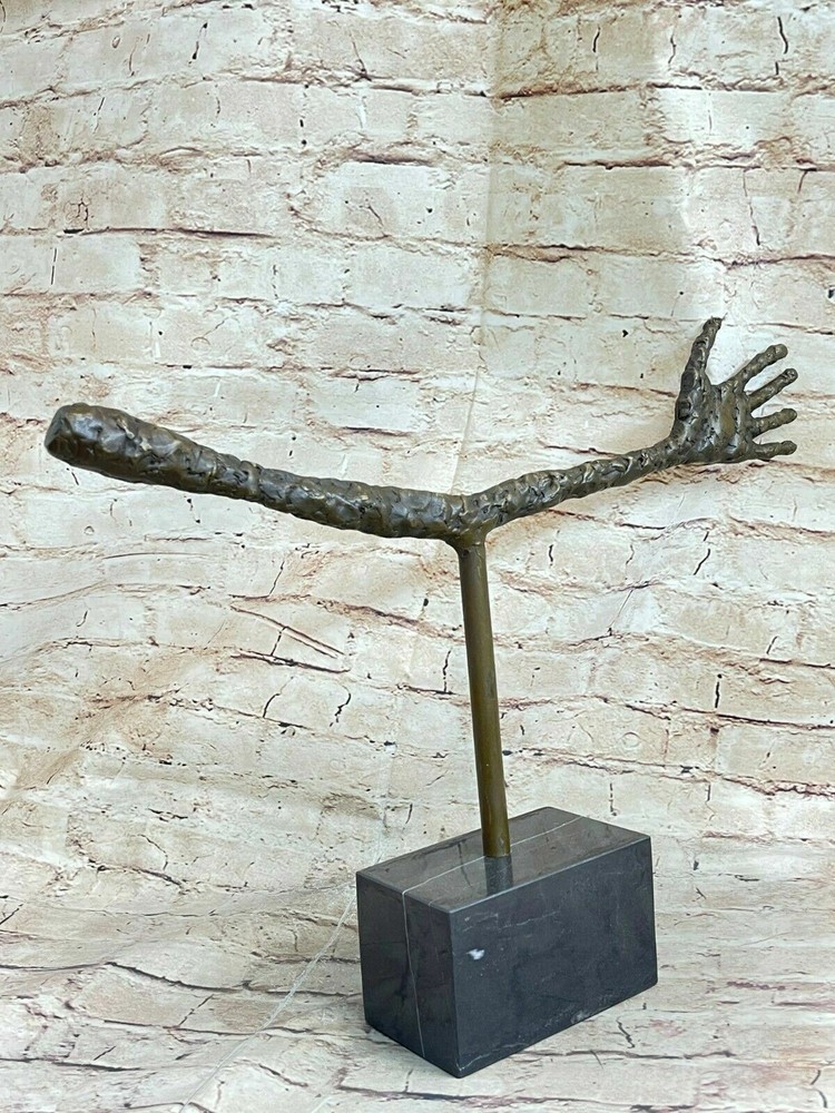 100% Solid Bronze Sculpture Rare Hand Classic Artwork Home/Office Decor Artwork