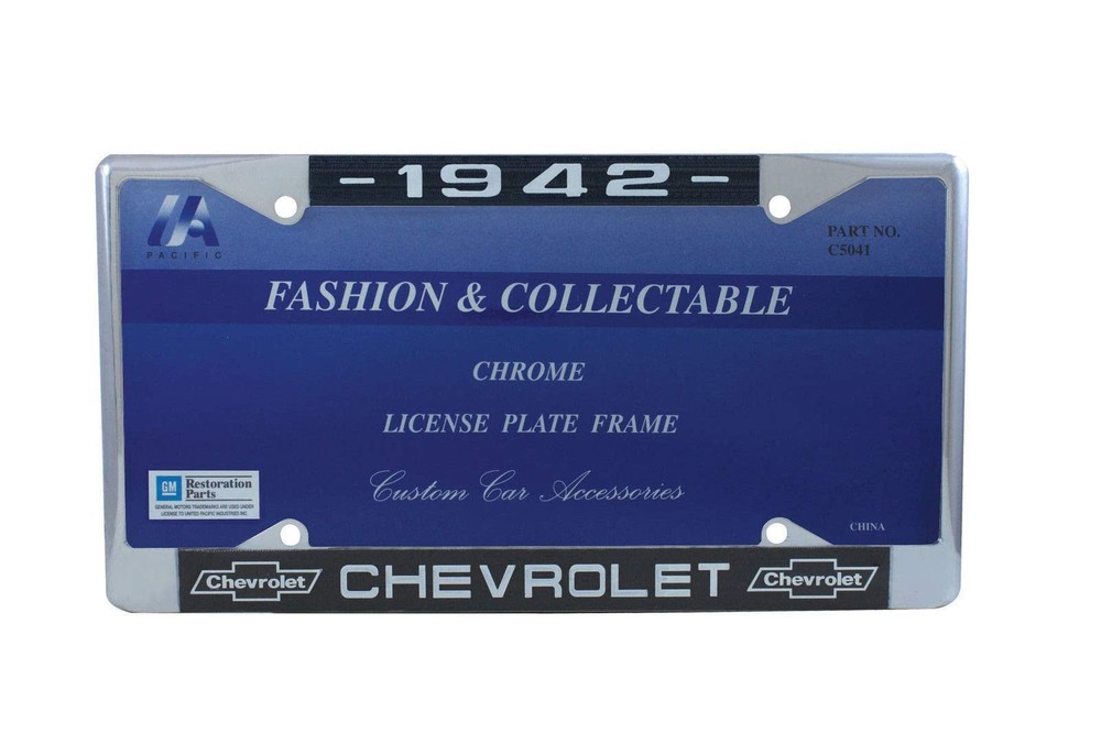 C5041-42 Chrome License Plate Frame