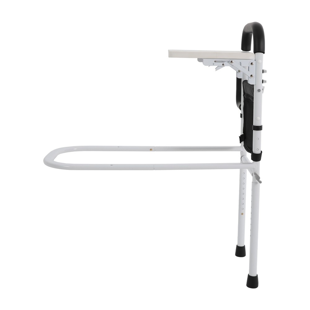 Height Adjustable Bed Rail for Seniors, Sturdy Support & Storage Solutions