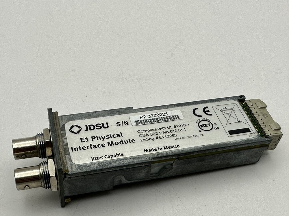 JSDU E1 Physical INTERFACE MODULE, Jitter Capable, RX1 TX/RX2