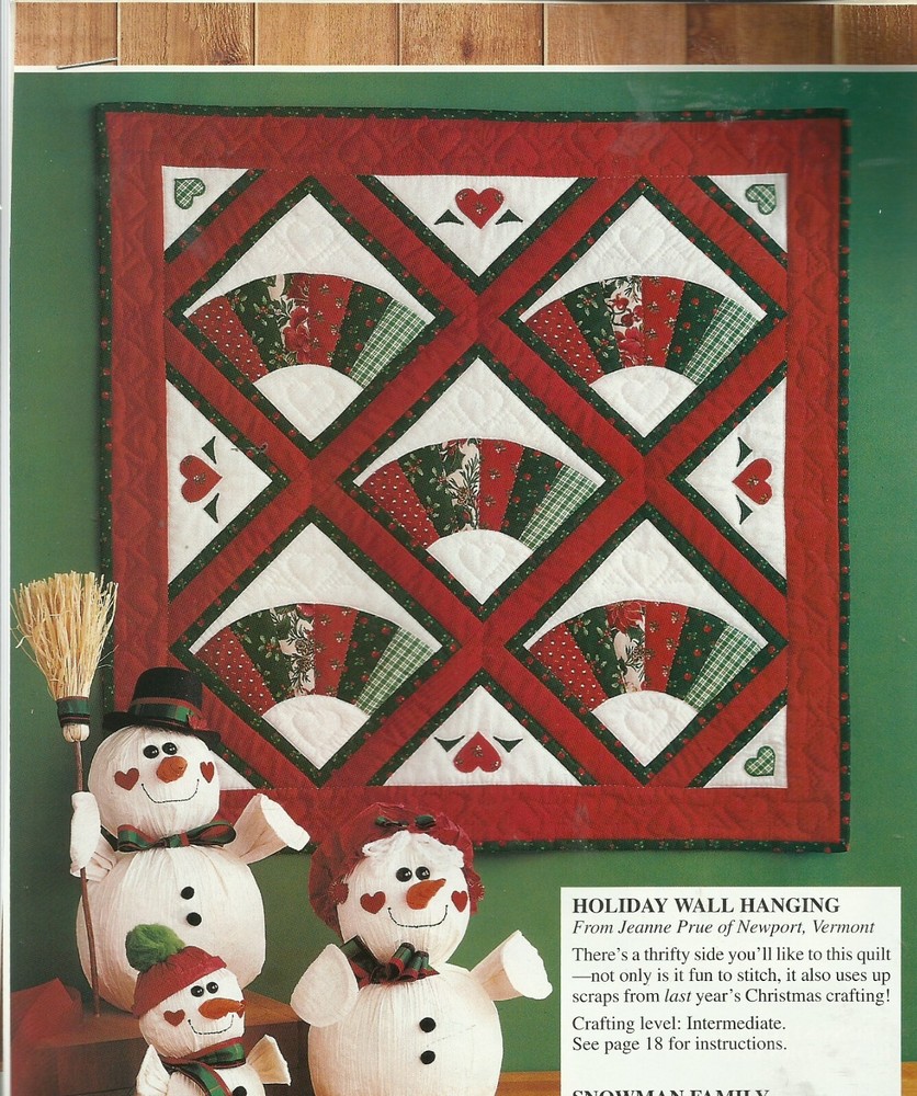 A0361   HOLIDAY WALLHANGING  QUILT PATTERN/INSTRUCTIONS