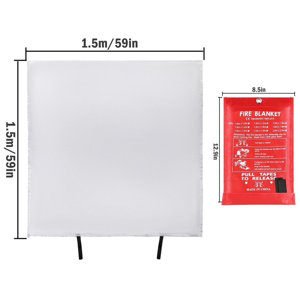 Fire Blanket Home Office Fireproof Quick Release Home Office Kitchen Prepare