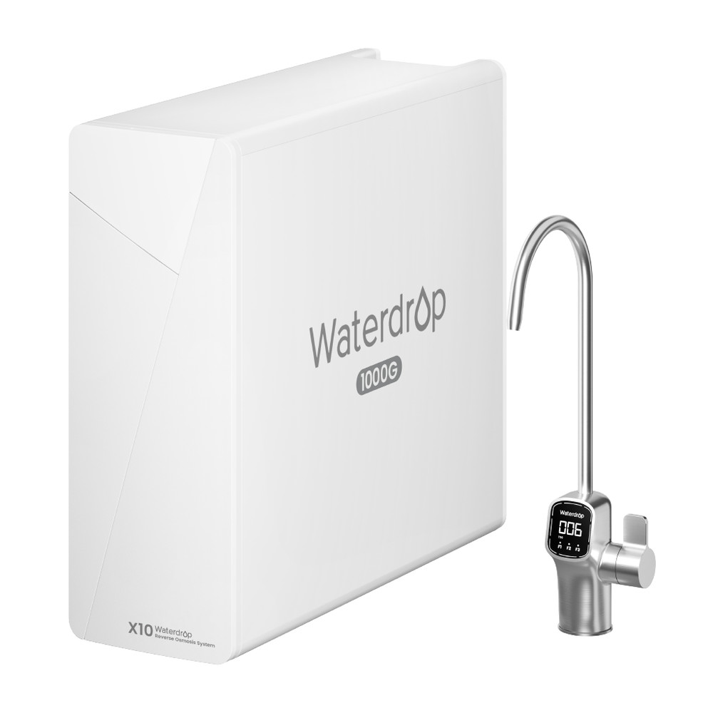 Waterdrop X10 Reverse Osmosis System,1000 GPD 9-Stage Filtration Tankless RO