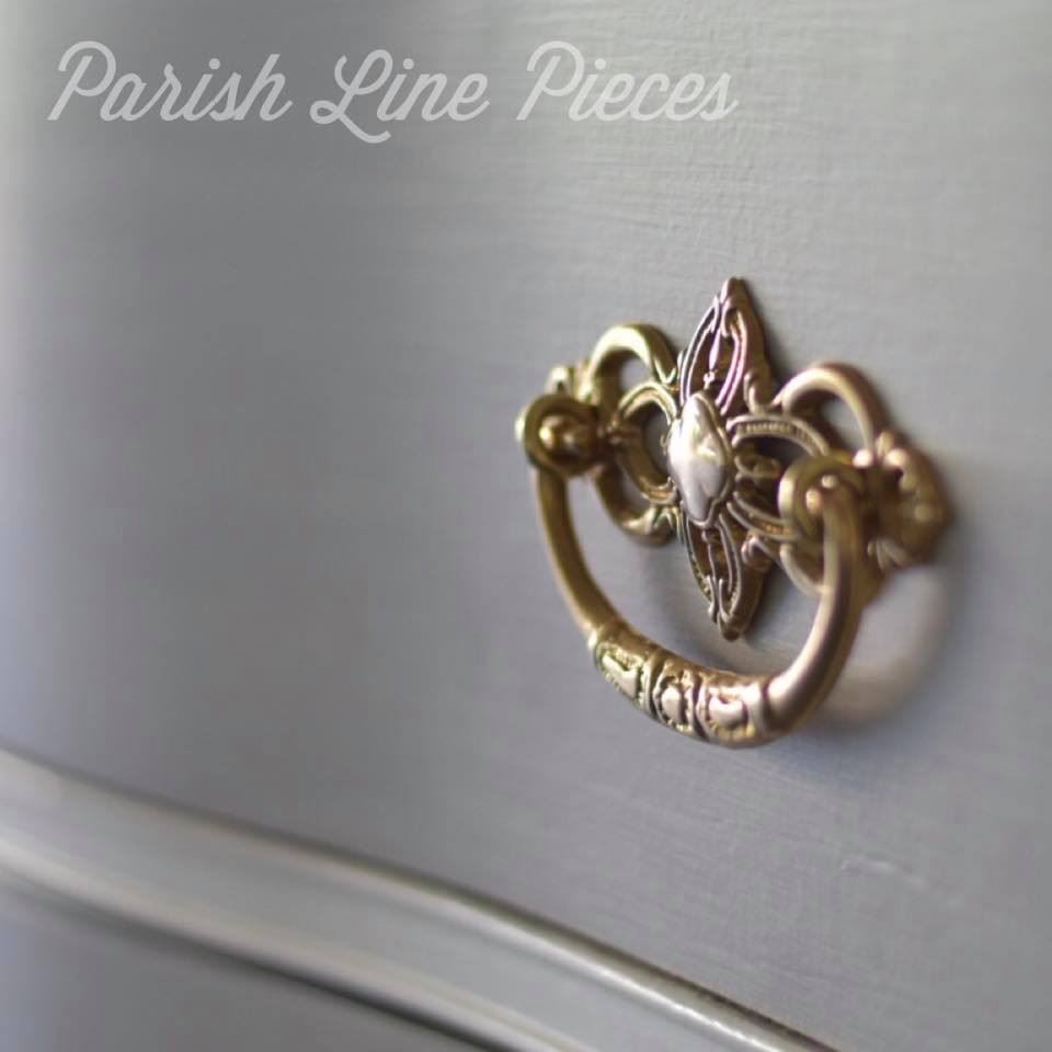 3" Victorian Clover Design Bail Pull Solid Brass