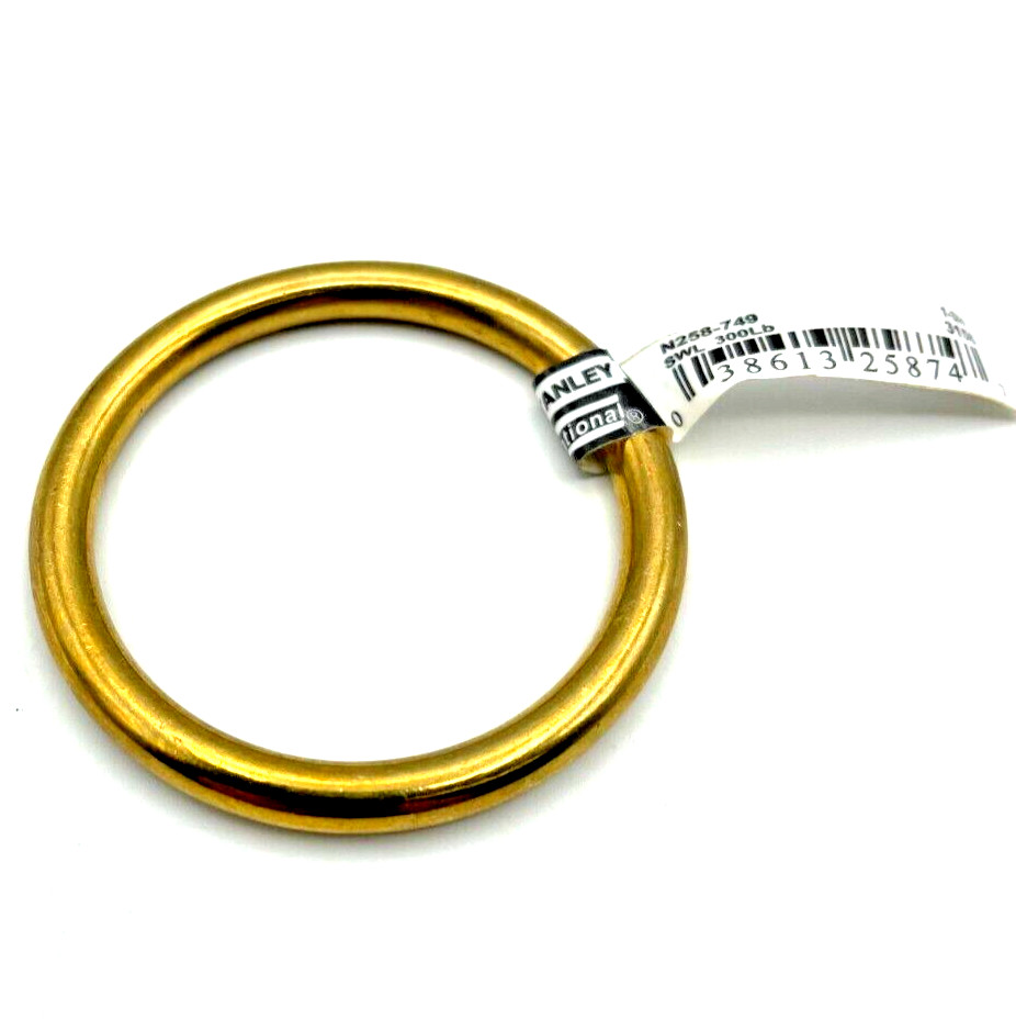 1-3/4" Solid Brass Ring - National Hardware N258-749 - Saddler, Harness Maker