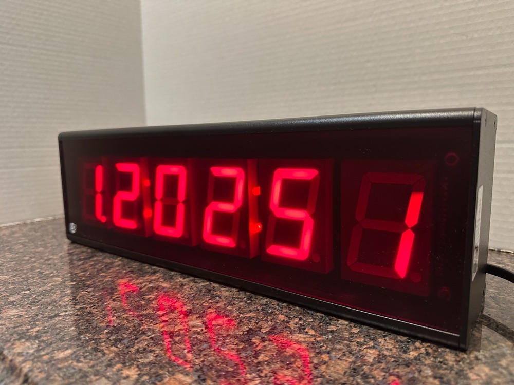 ESE-996U "6-Digit Timecode Reader.Broadcast Studio Digital Clock