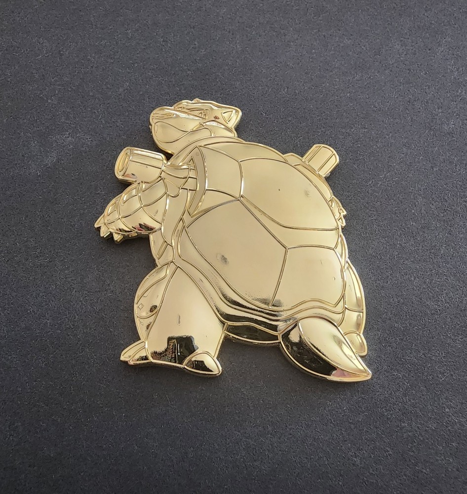 Pokemon Blastoise Gold Shellback Challenge Coin