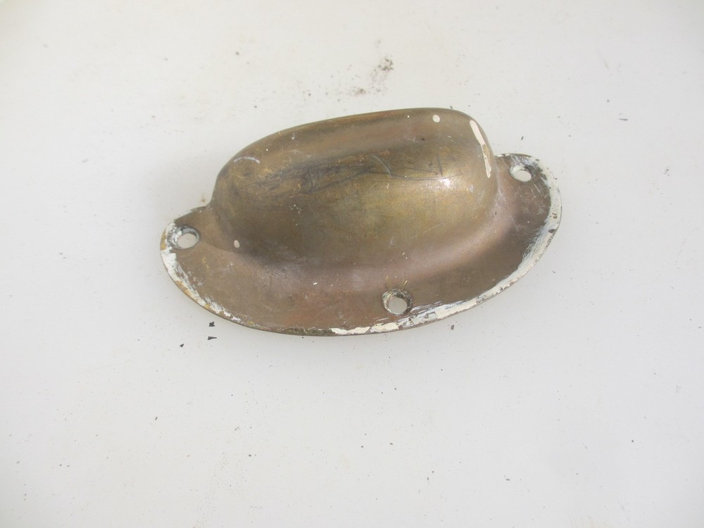 Vintage Brass Drawer Cup Handle Cupboard Pulls Shell Old Antique x1