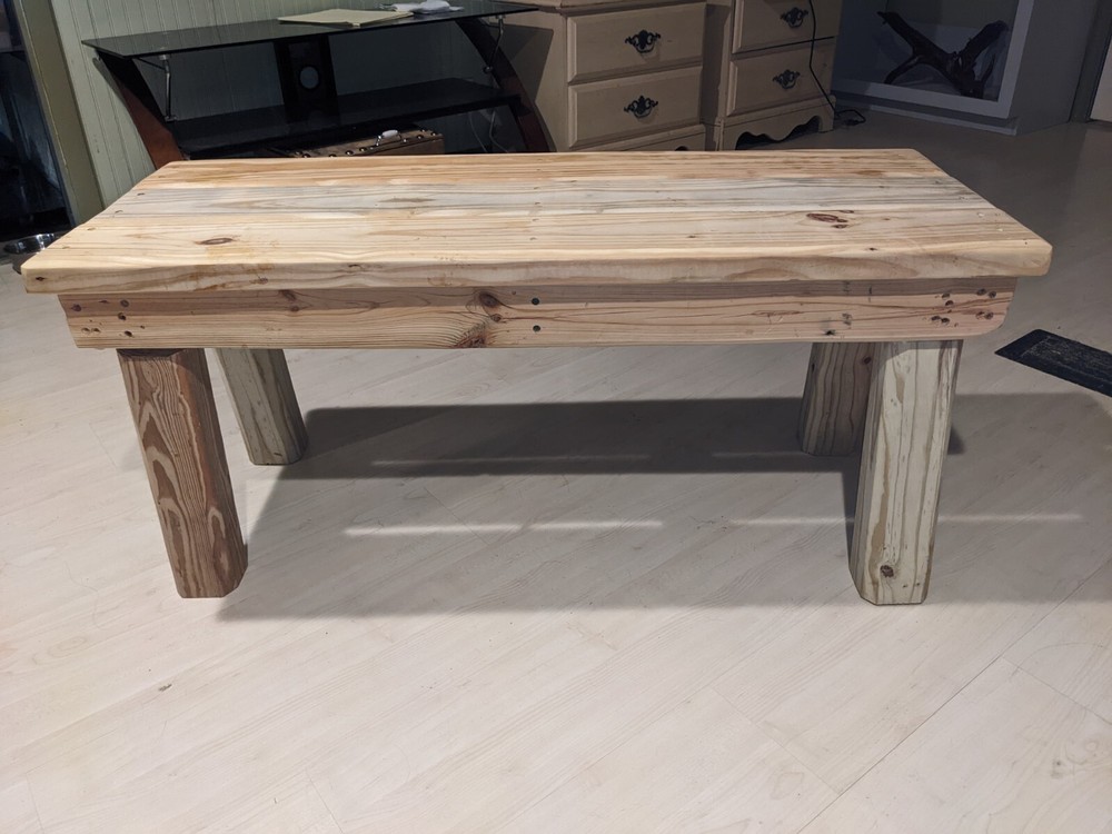 Hand Made Wooden Bench