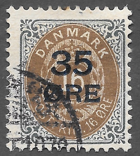 Denmark (1912) - Scott # 79,   Used