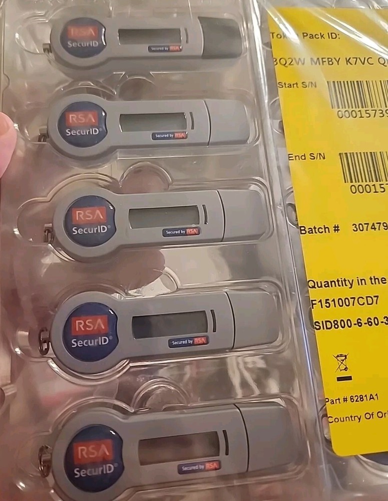 RSA Security Credit Card Token (10 pack)