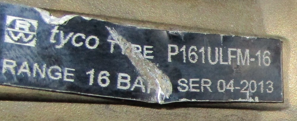 Tyco Raphael PRV-1 Pressure Reducing 4" Valve TFBP 250PSI 16BAR Missing Knob