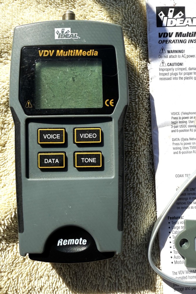 IDEAL DVD MULTI MEDIA TESTER NO. 33-856