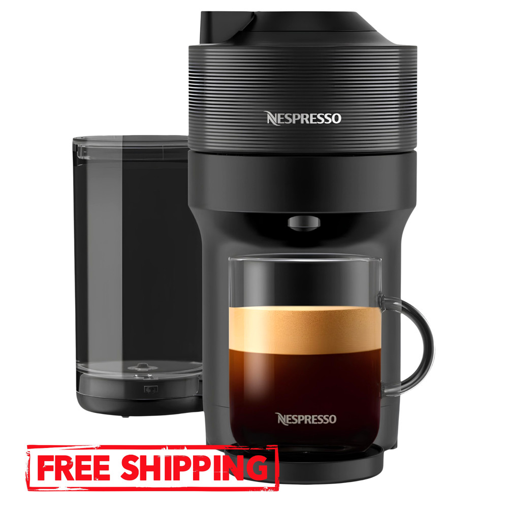Nespresso Vertuo Pop Plus Liquorice Black Coffee Maker Capsule Machine