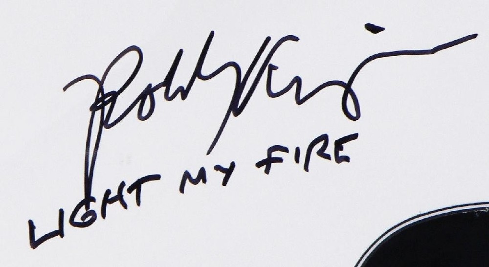 Doors Signed Autograph Robby Krieger Guitar Light My Fire