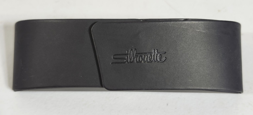 Silhouette Medium Black Magnetic Flap Eyeglass Case