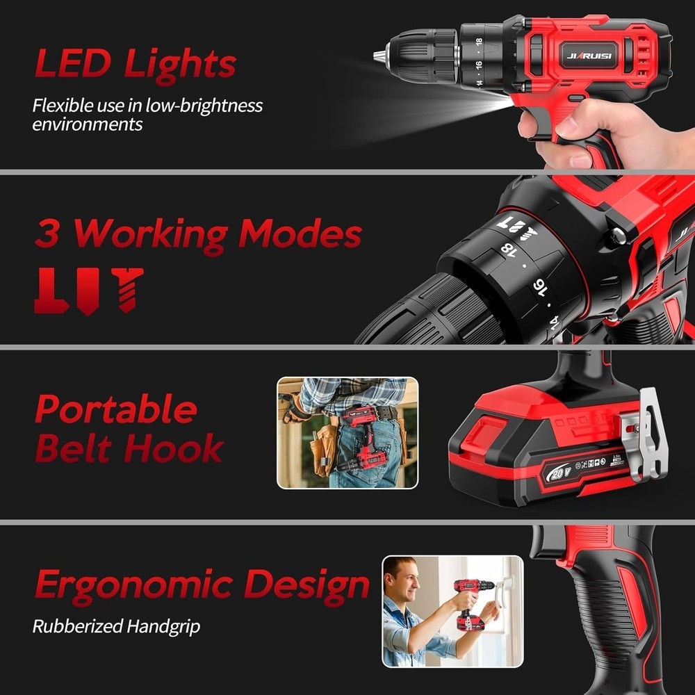 Max Cordless Impact Drill Driver Set with