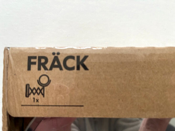 IKEA FRACK MIRROR: MAGNIFYING--MAKEUP--SHAVING--EXTENDABLE WALL-MOUNT 20325 NEW