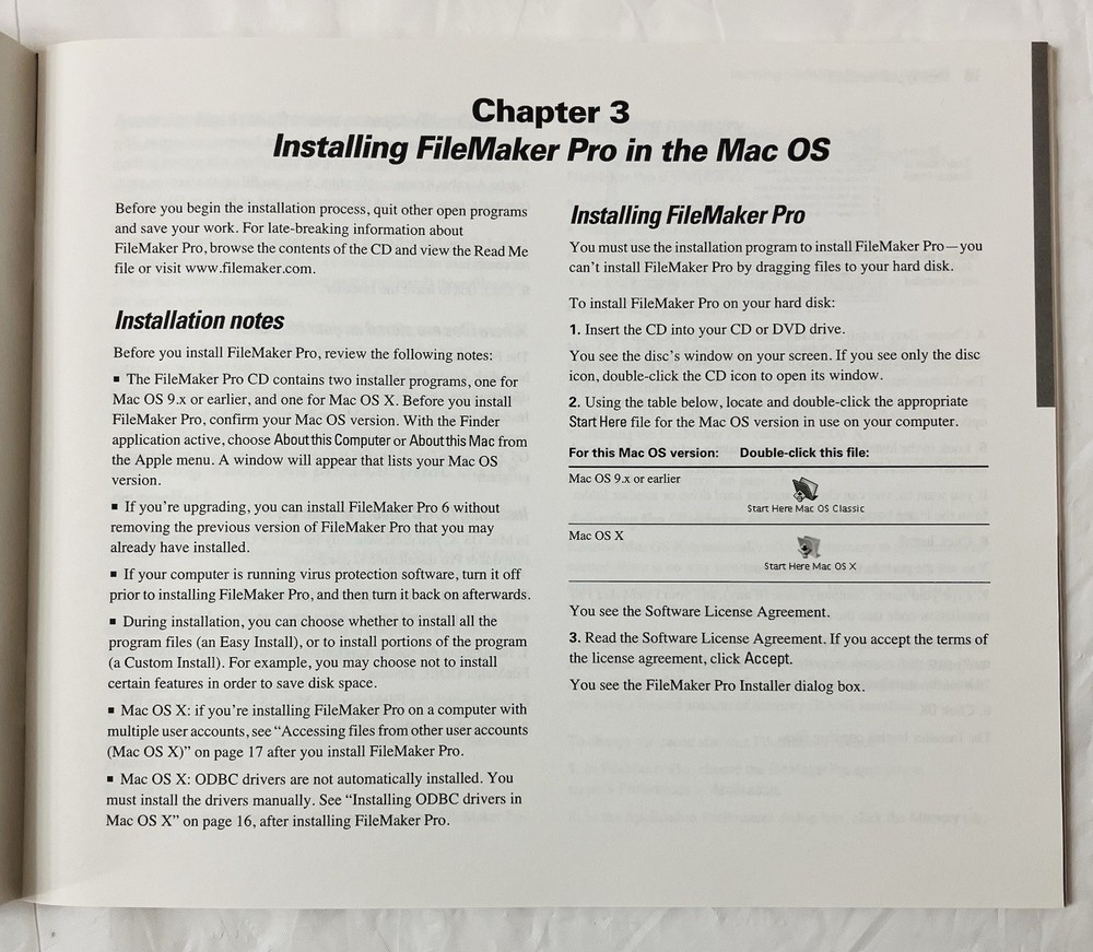 File Maker Pro 6 Getting Started Guide | Vintage User Manual Only | No Software