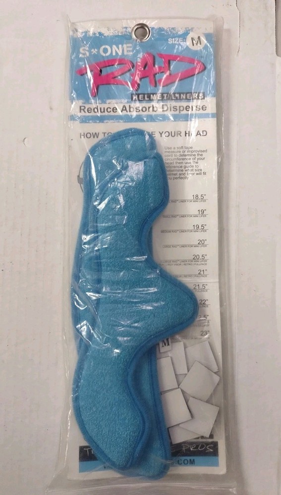 S One Rad Helmet Liners Blue Size Medium