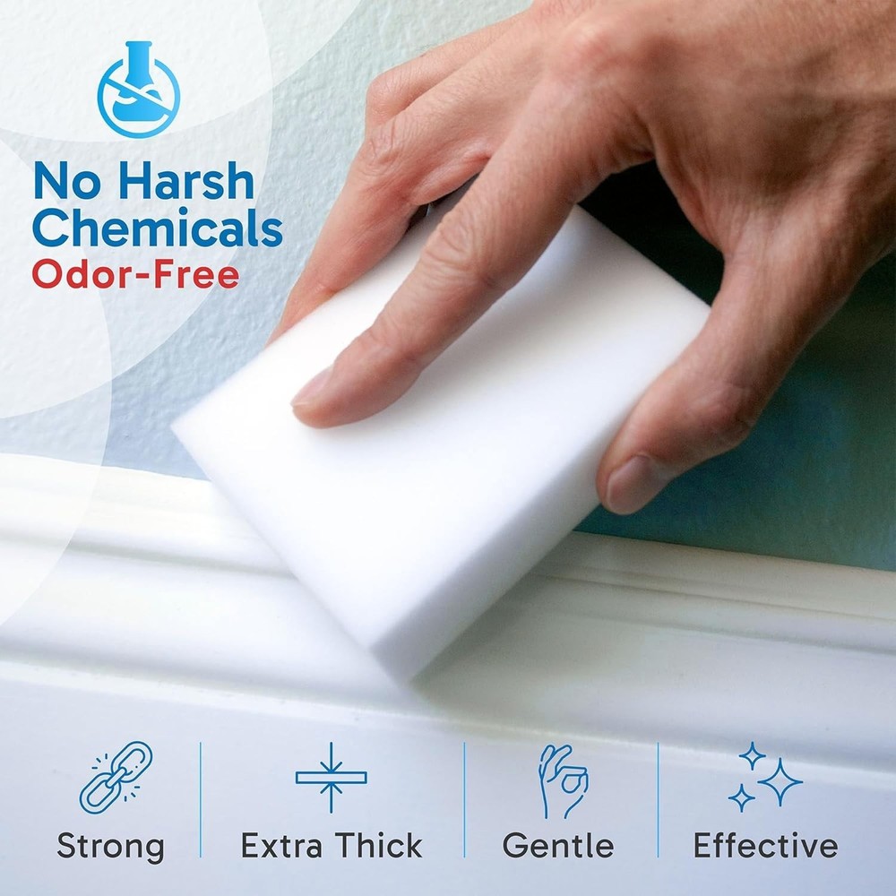 20 Pack Extra Large Eraser Sponge – Extra Thick, Long Lasting Magic Melamine ...