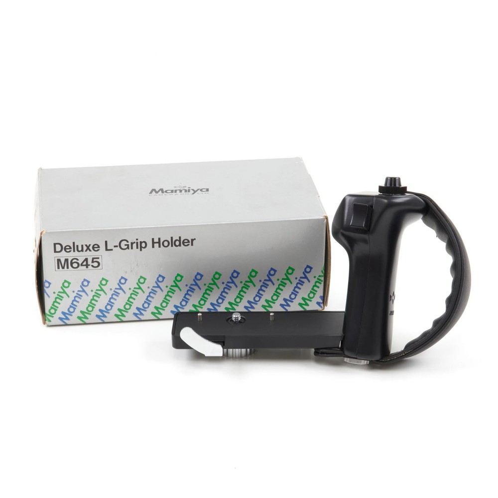 MAMIYA M645 DELUXE L-GRIP HOLDER + BOX 304710 #4754