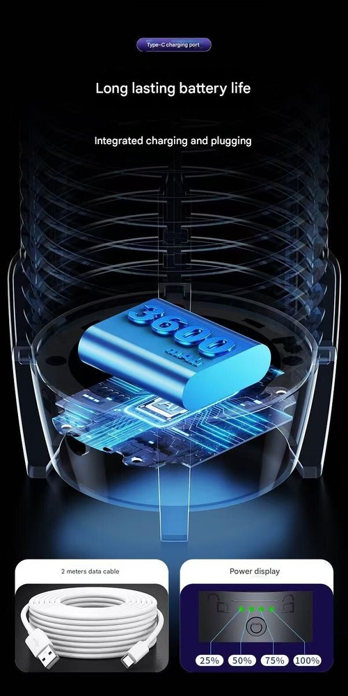 Bug Zapper Outdoor, Detachable Mosquito Zapper, black