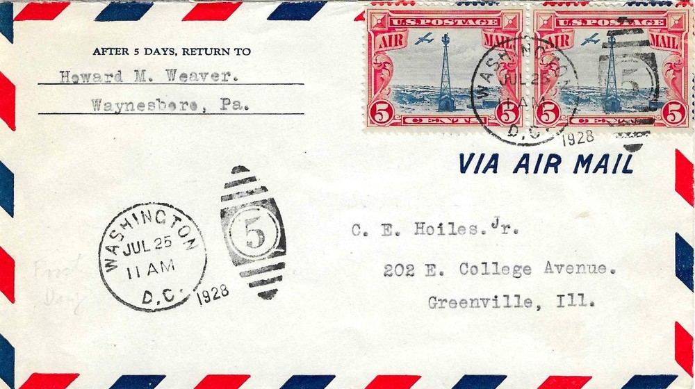 FDC    # C11 --  1928 Airmail