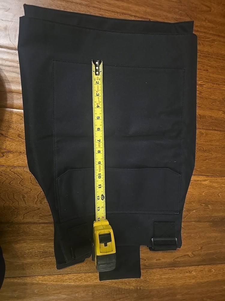 Black Vest Plate Carrier With Patch
