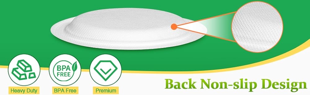 Small Paper Plates 6 inch, Plates Bulk, postable Disposable