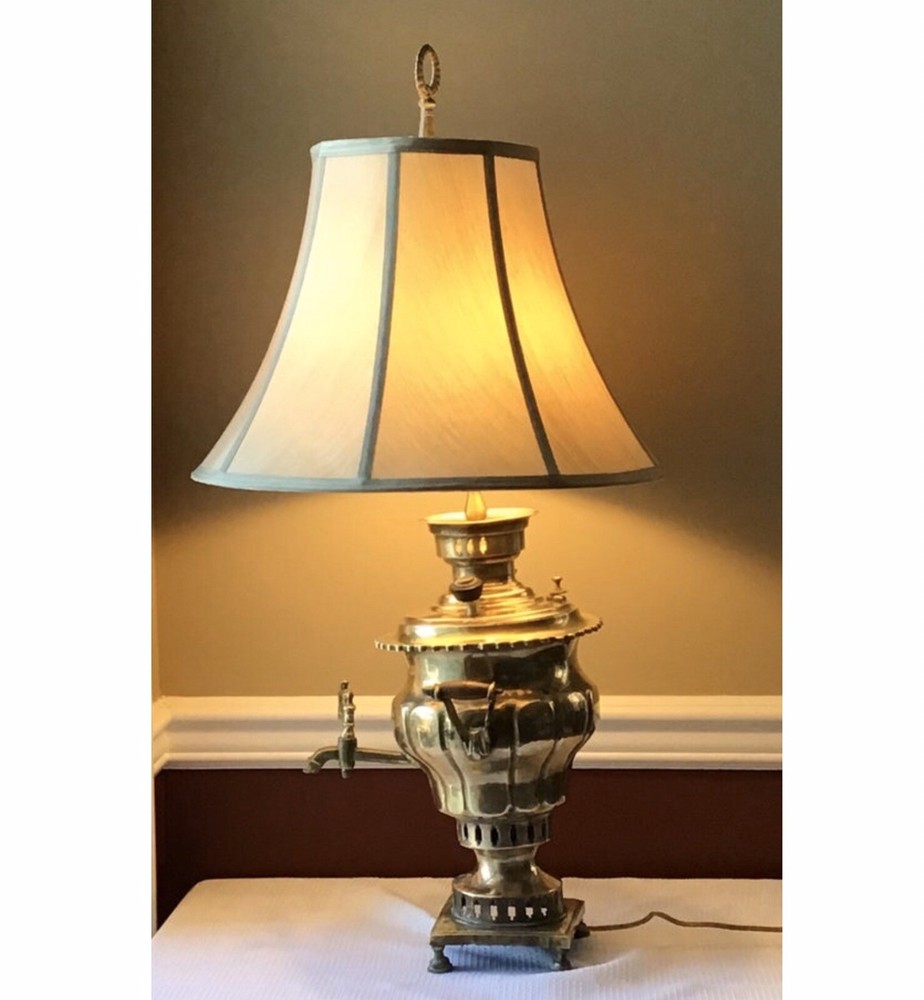 Antique Samovar Lamp, Working, Marked